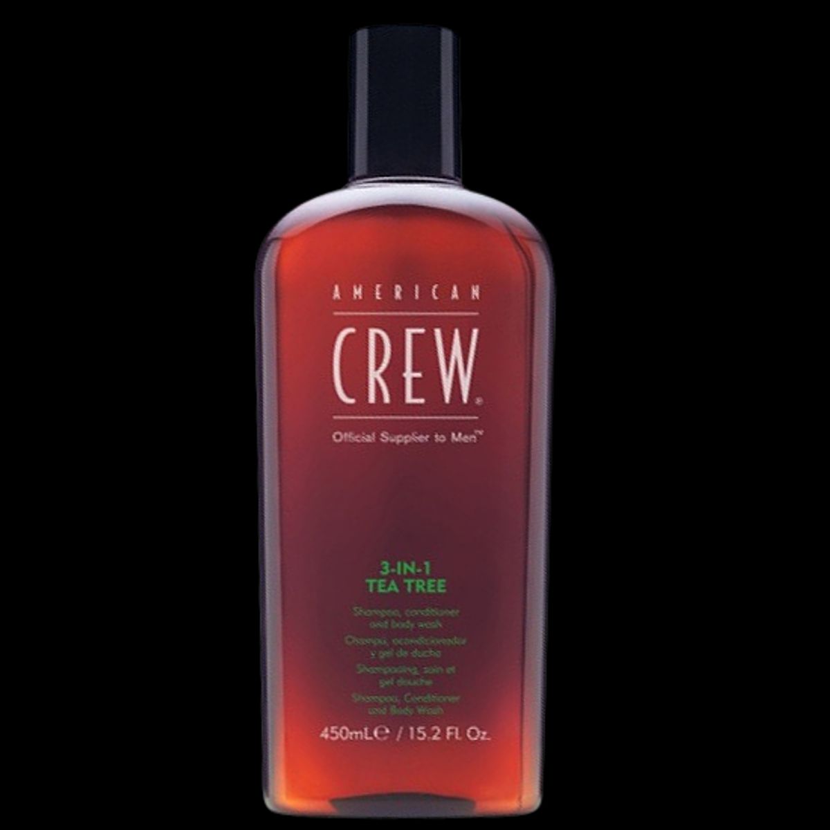 American Crew 3-In-1 Tea Tree 450 ml. - Shampoo, Conditioner og Bodywash