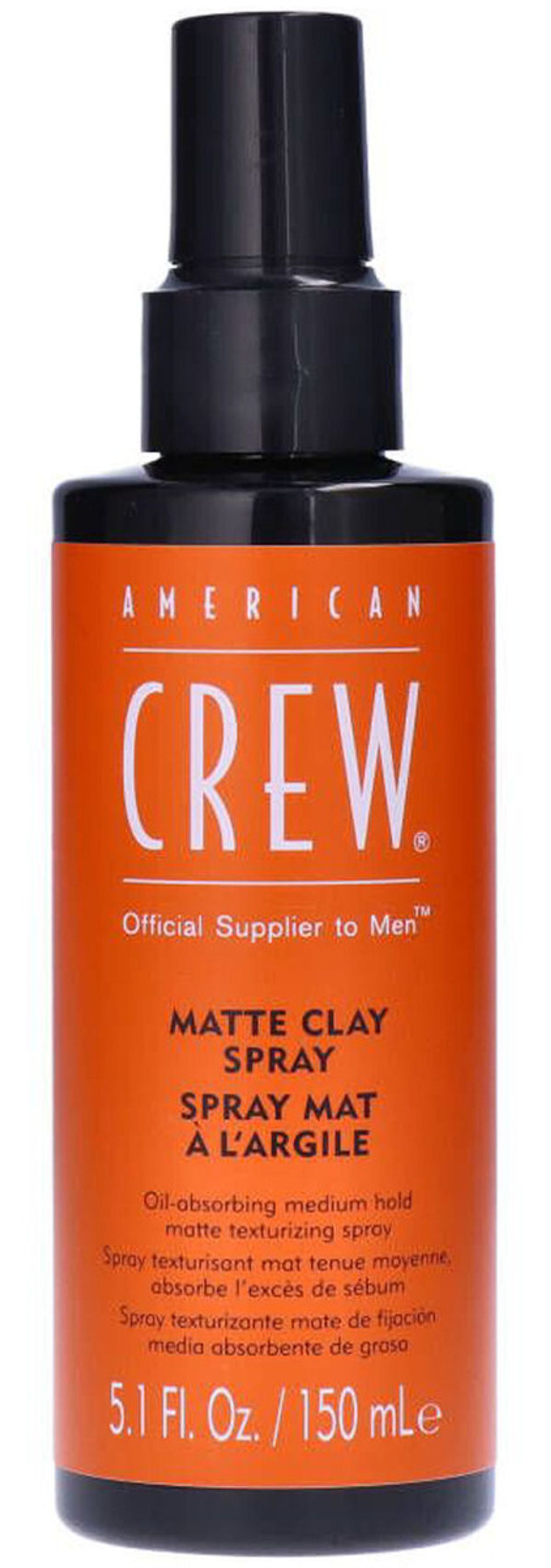 American crew matte clay spray oil-absorbing medium hold 150ml