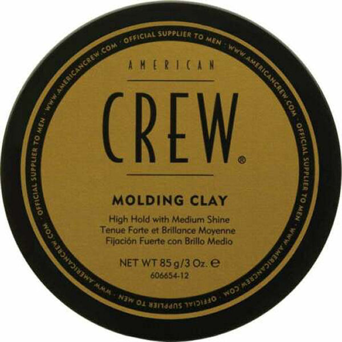 American crew molding clay with high hold and medium shine 85g