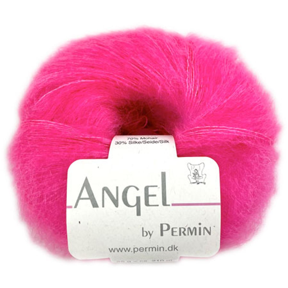 Angel Permin - Mohair og silkegarn - 884135 Pink