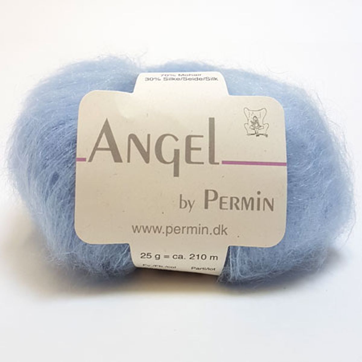 Angel Permin - Mohair og silkegarn - 884181 Lyse Blå