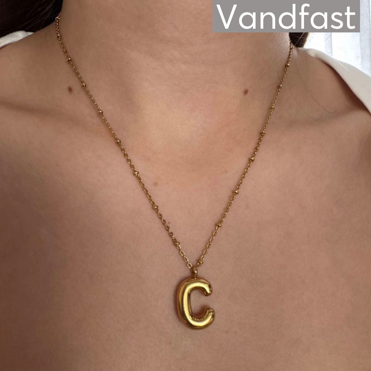 ANNEBRAUNER Balloon Letter Necklace - C