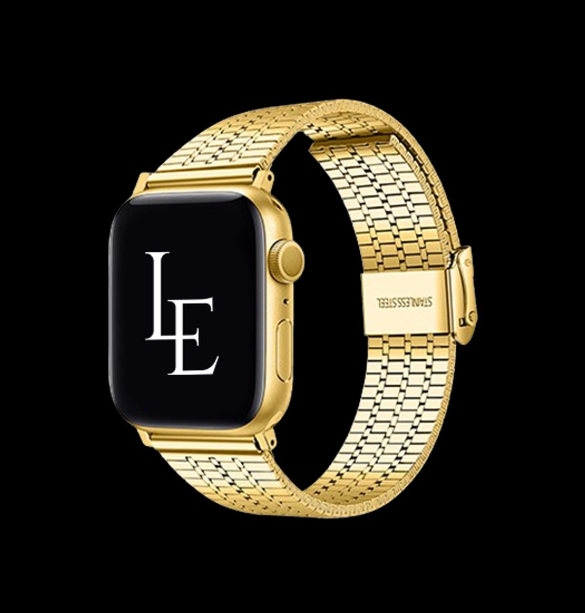 Apple Watch (38/40/SE/41/42mm) - L'Empiri&trade; Marbella Rustfrit Stål Rem - Guld