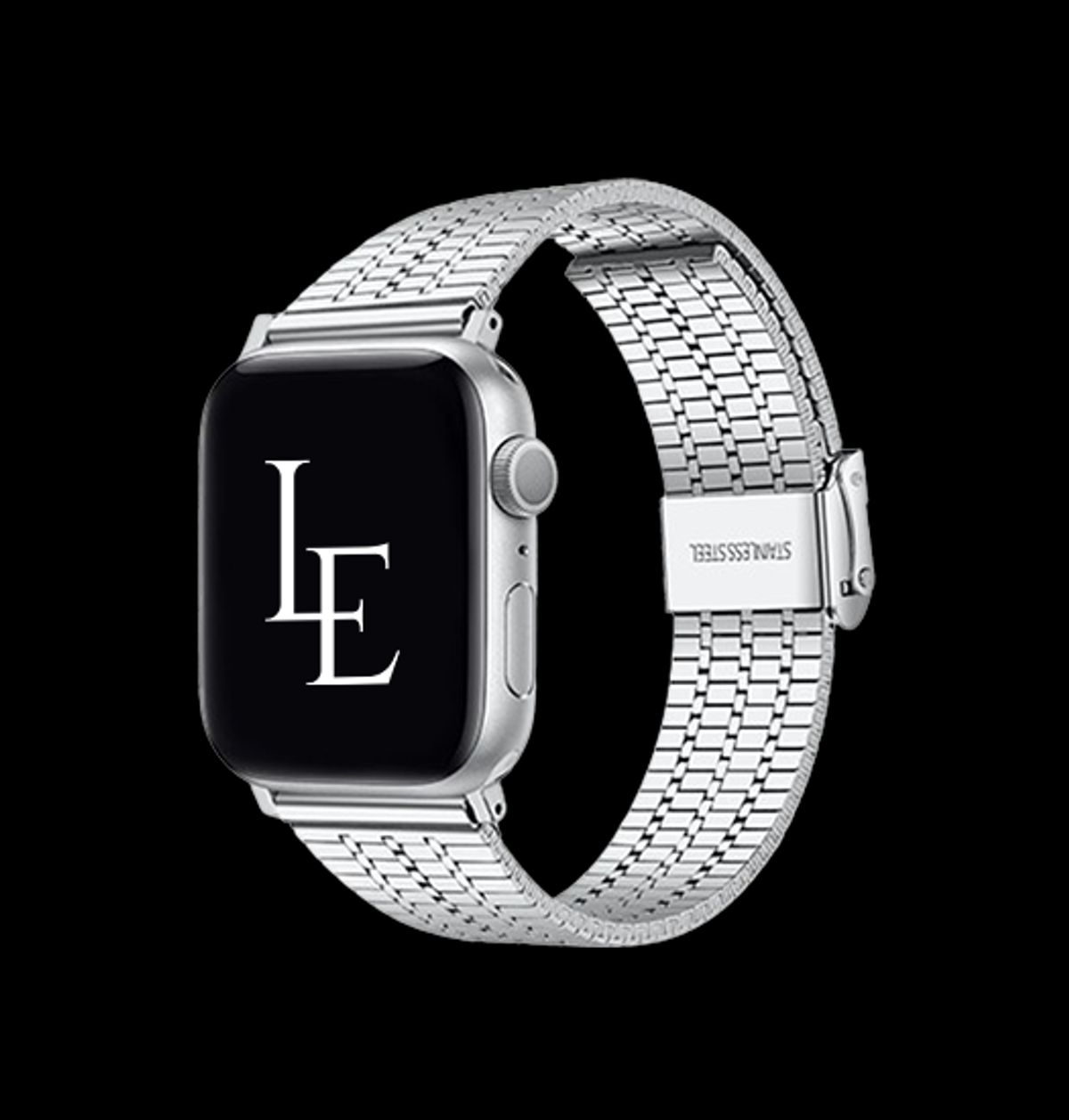 Apple Watch (42/44/SE/45/46/49mm) - L'Empiri&trade; Marbella Rustfrit Stål Rem - Sølv