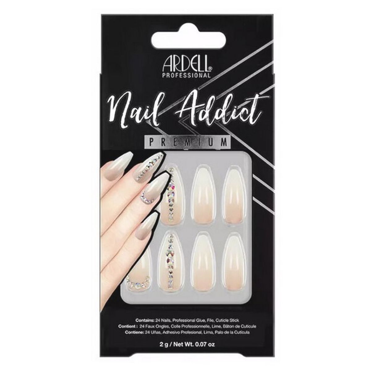 Ardell - Nail Addict Nude Light Crystals