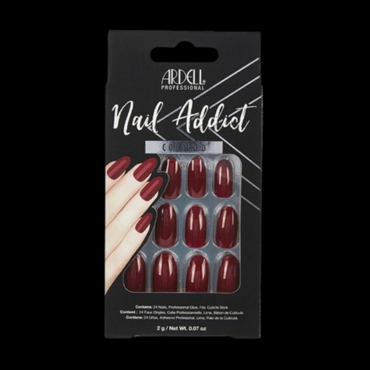 Ardell Nail Addict Sip Of Wine Kunstige Negle - 24 stk