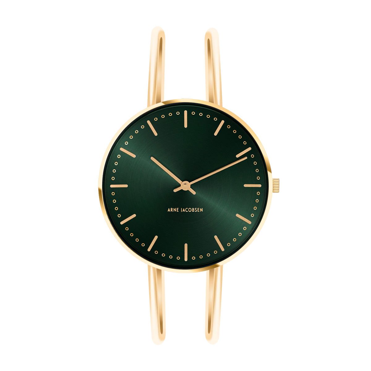 Arne Jacobsen - City Hall Evergreen ur, bangle 34 mm Guld PVD