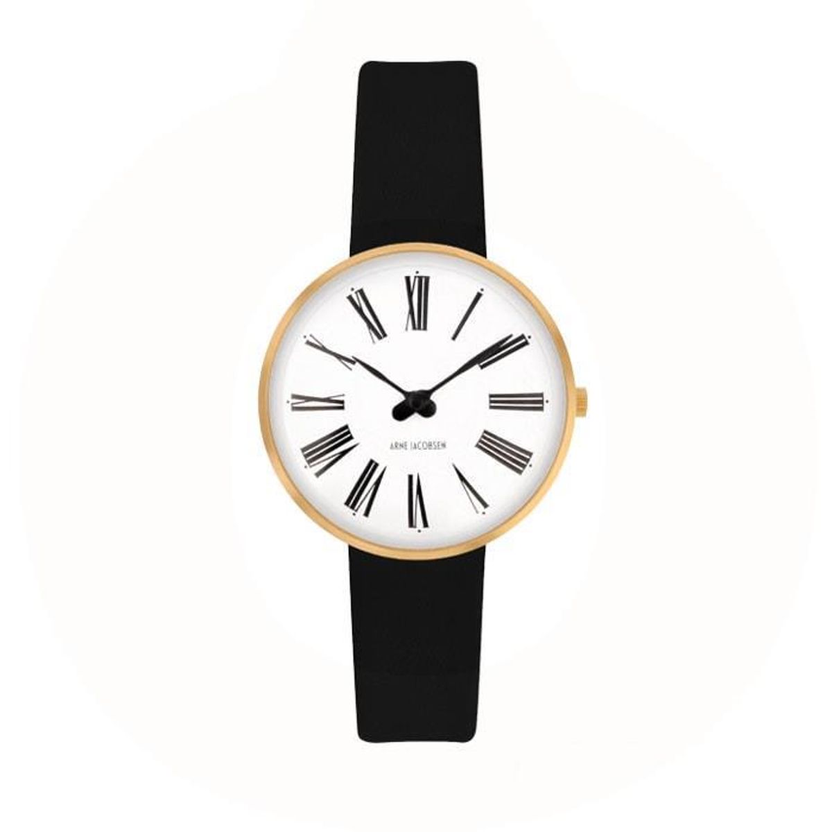 Arne Jacobsen - Roman Ur Ø30 mm guldfarvet stål 53313-1401G