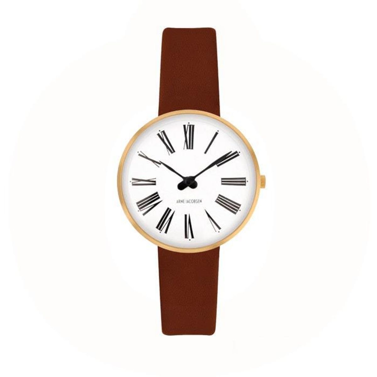 Arne Jacobsen - Roman Ur Ø30 mm guldfarvet stål 53313-1407G