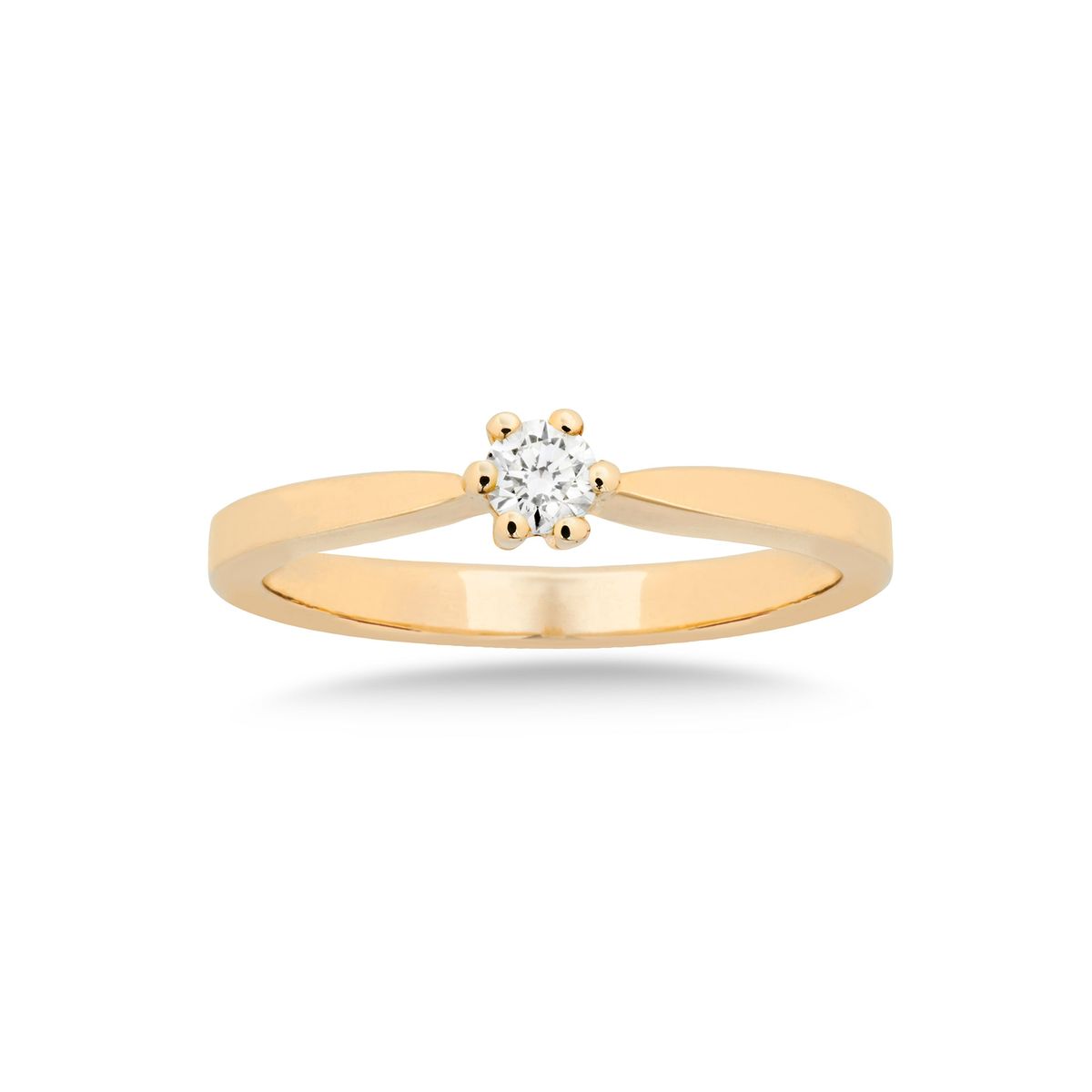 Aveny STARLIGHT - Ring, 0,10 ct. w/si -14 kt. guld