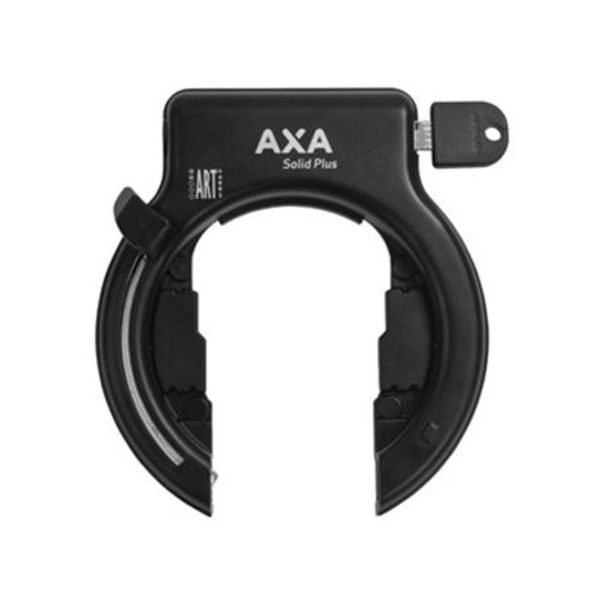 AXA SOLID PLUS/ZWART/SHIMANO RACK Ringlås