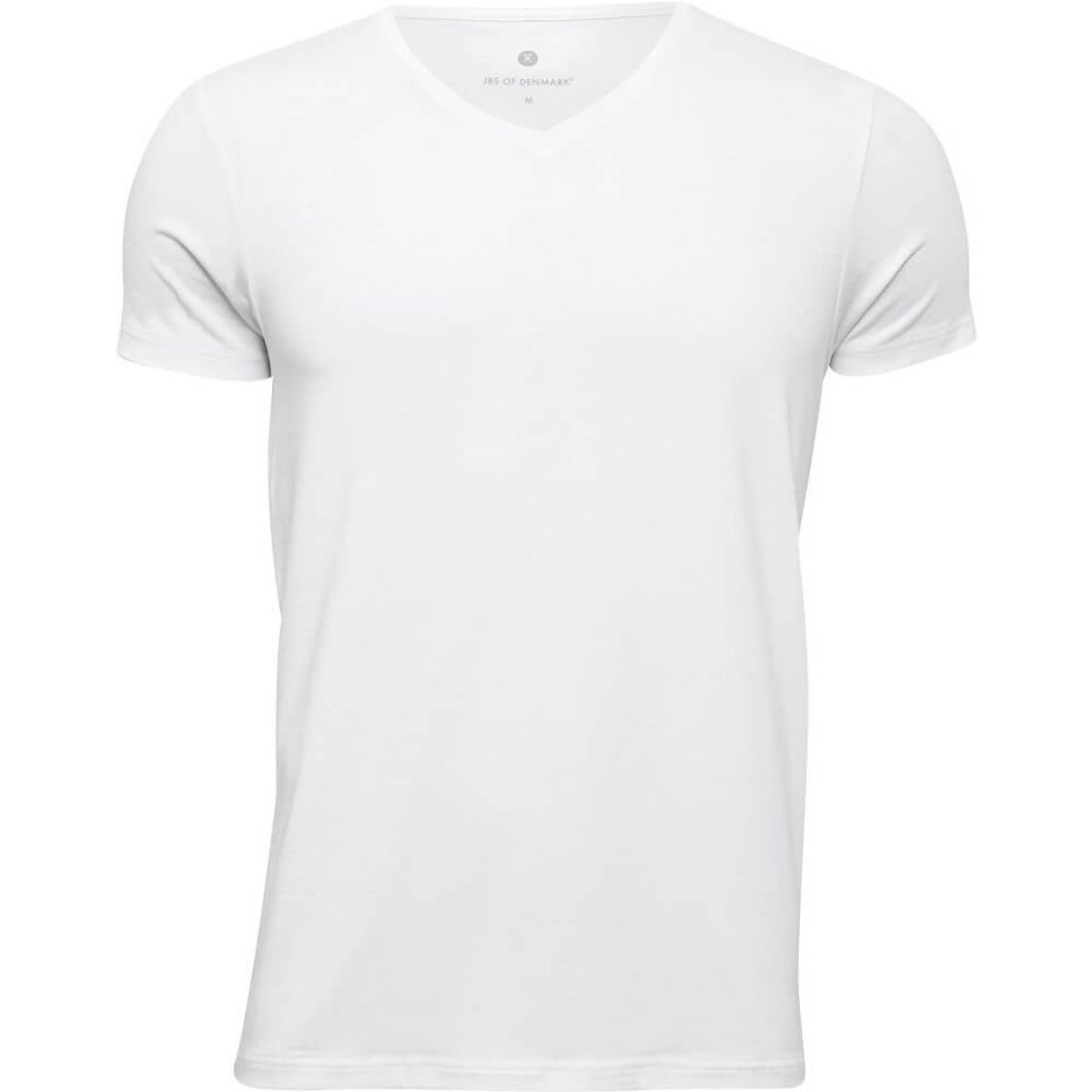 Bambus t-shirt med V-hals til mænd, JBS of Denmark, hvid, str. medium