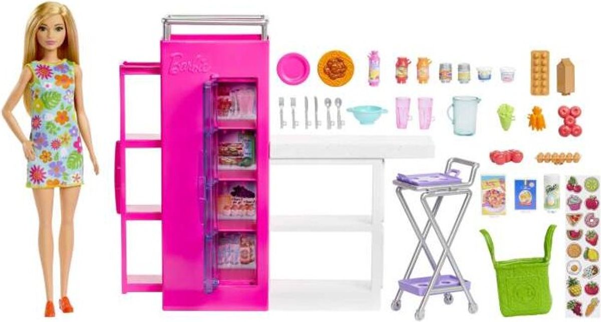 Barbie - Dream Pantry Legesæt Med Dukke Og Tilbehør