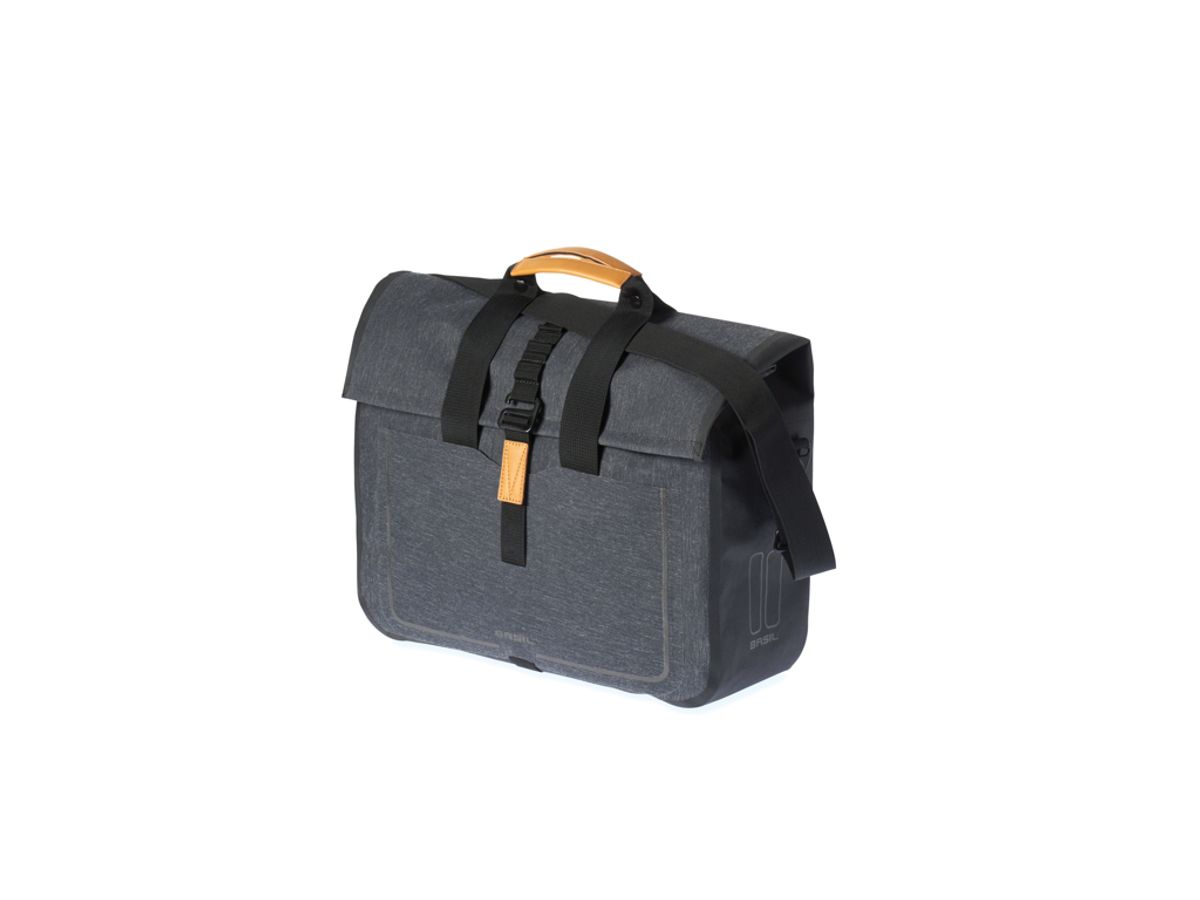 Basil Urban Dry - Cykeltaske til bag - 20 liter - Dark grey