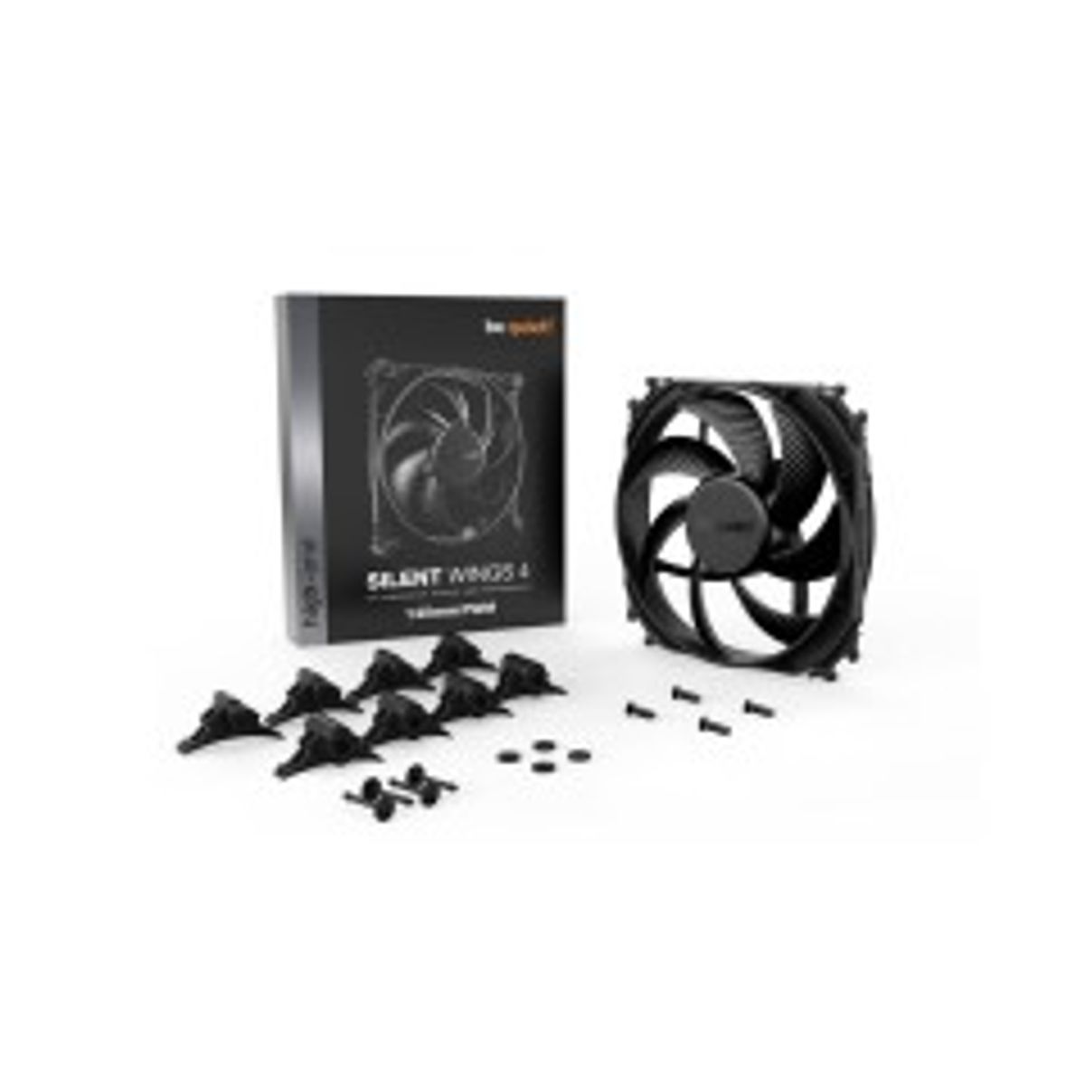 be quiet! Silent Wings 4 Fan 1-pack Sort 140 mm