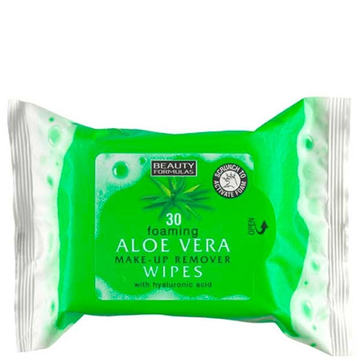 Beauty Formulas Aloe Vera Make-Up Wipes - 30 stk