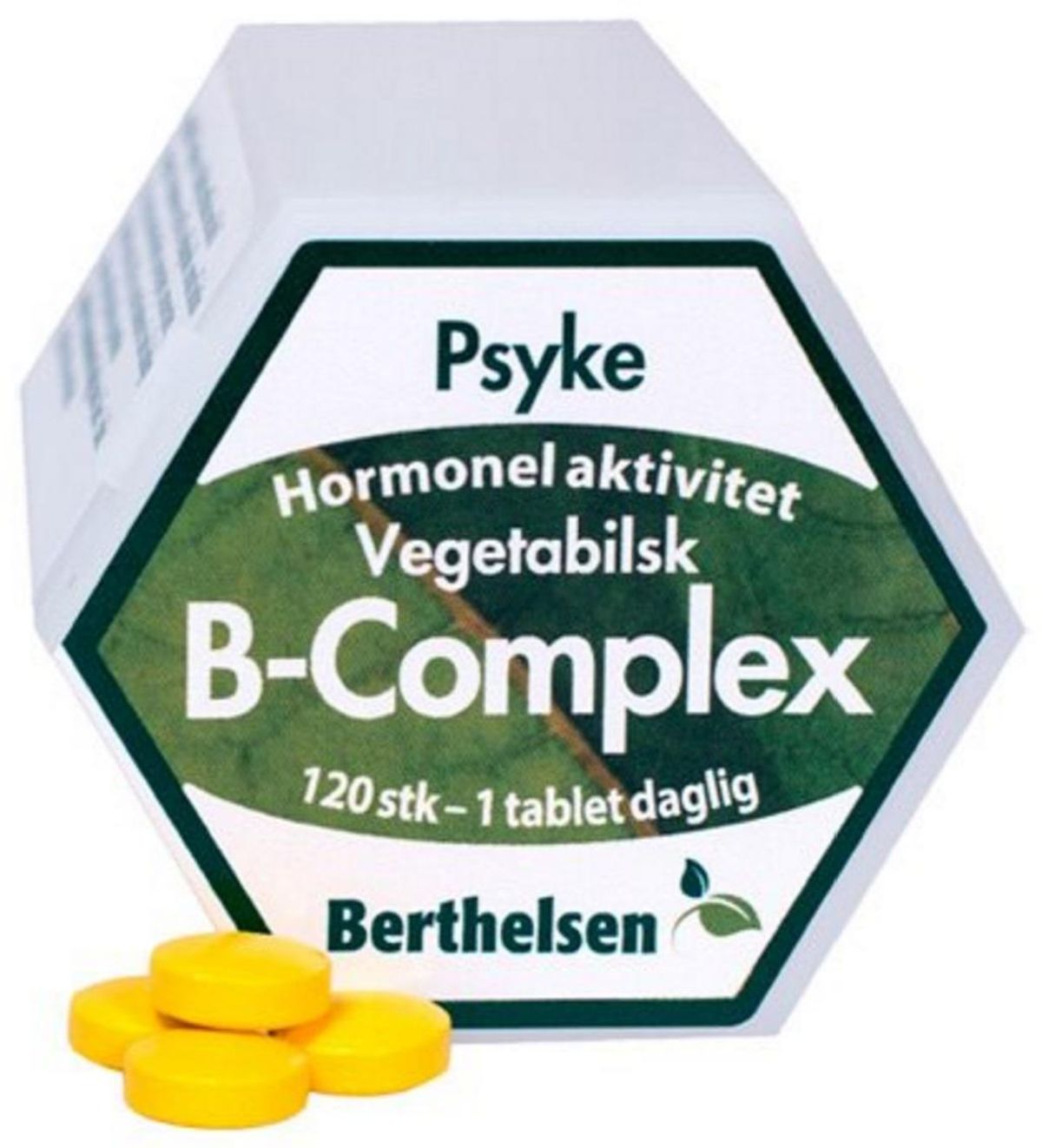 Berthelsen Vegetabilsk B-Complex, 120tab.