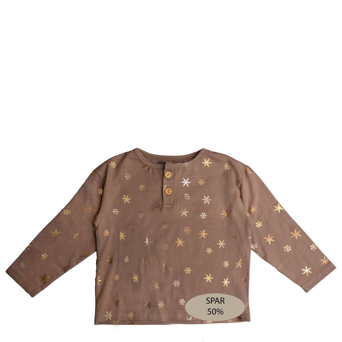 Bertil bluse, sneprint 50% - Caribou / 86