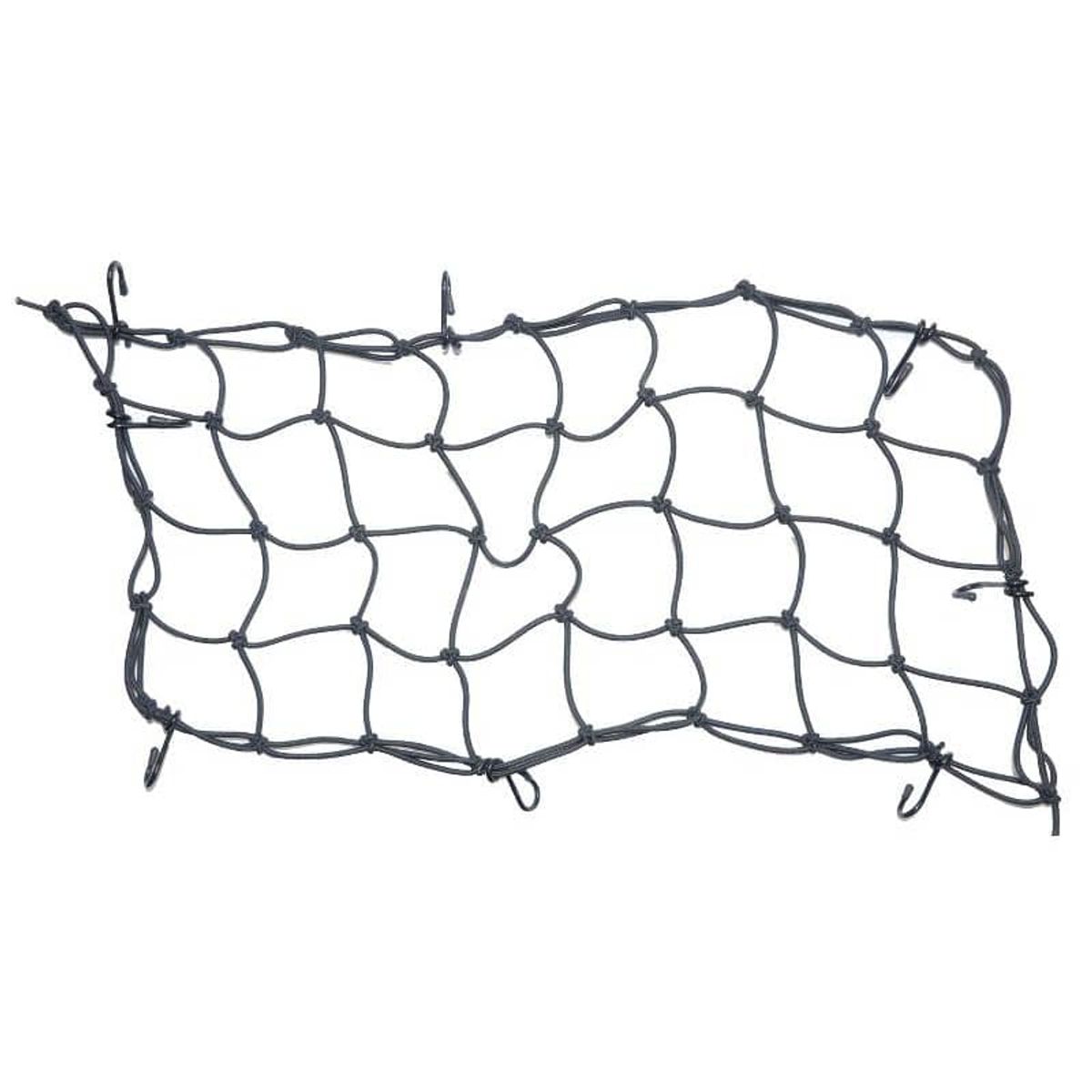 BikePartner Sikkerhedsnet til Kurv Sort 25x50cm med 8 Kroge