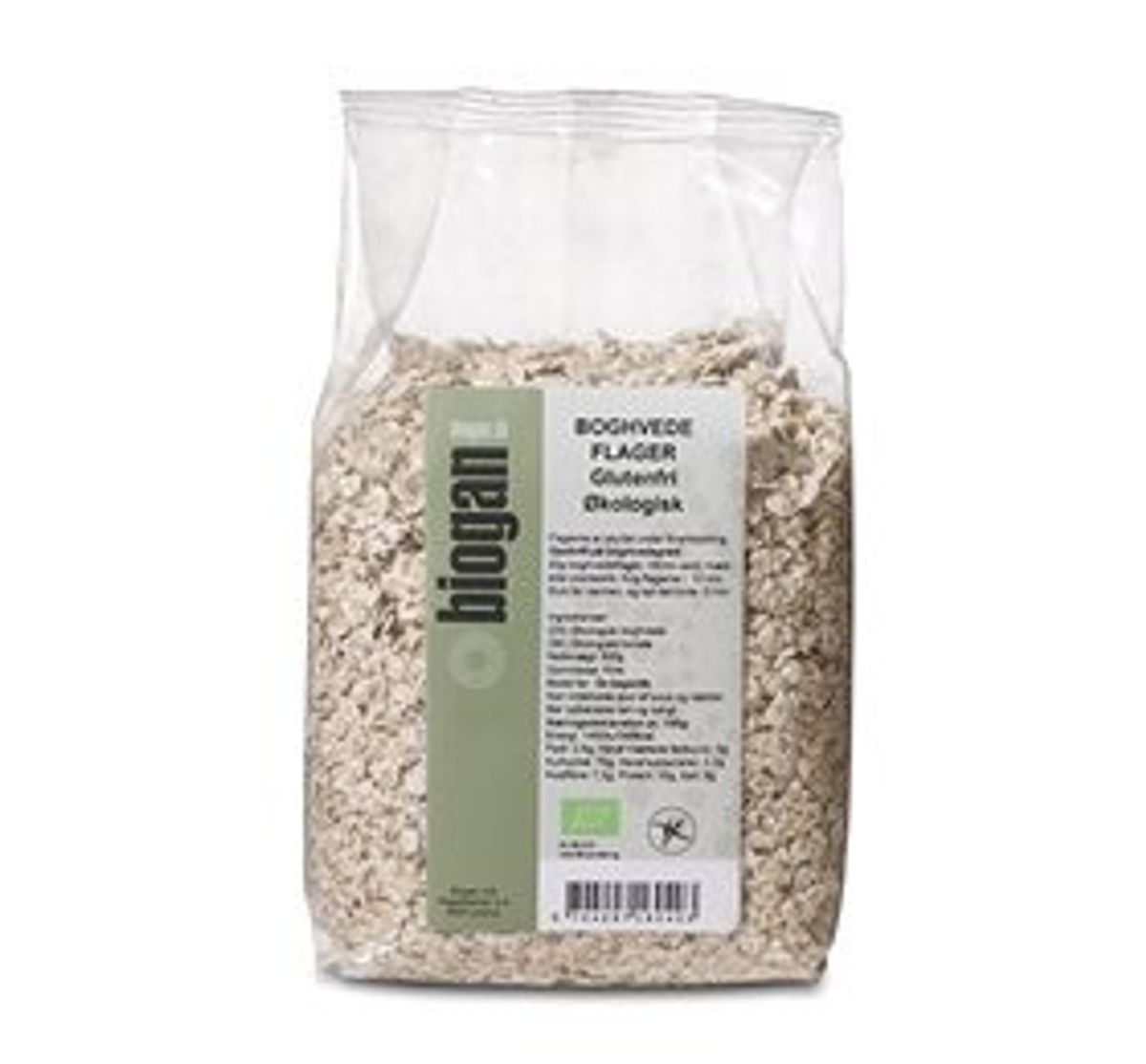 Biogan Boghvedeflager glutenfri Ø &bull; 500g.