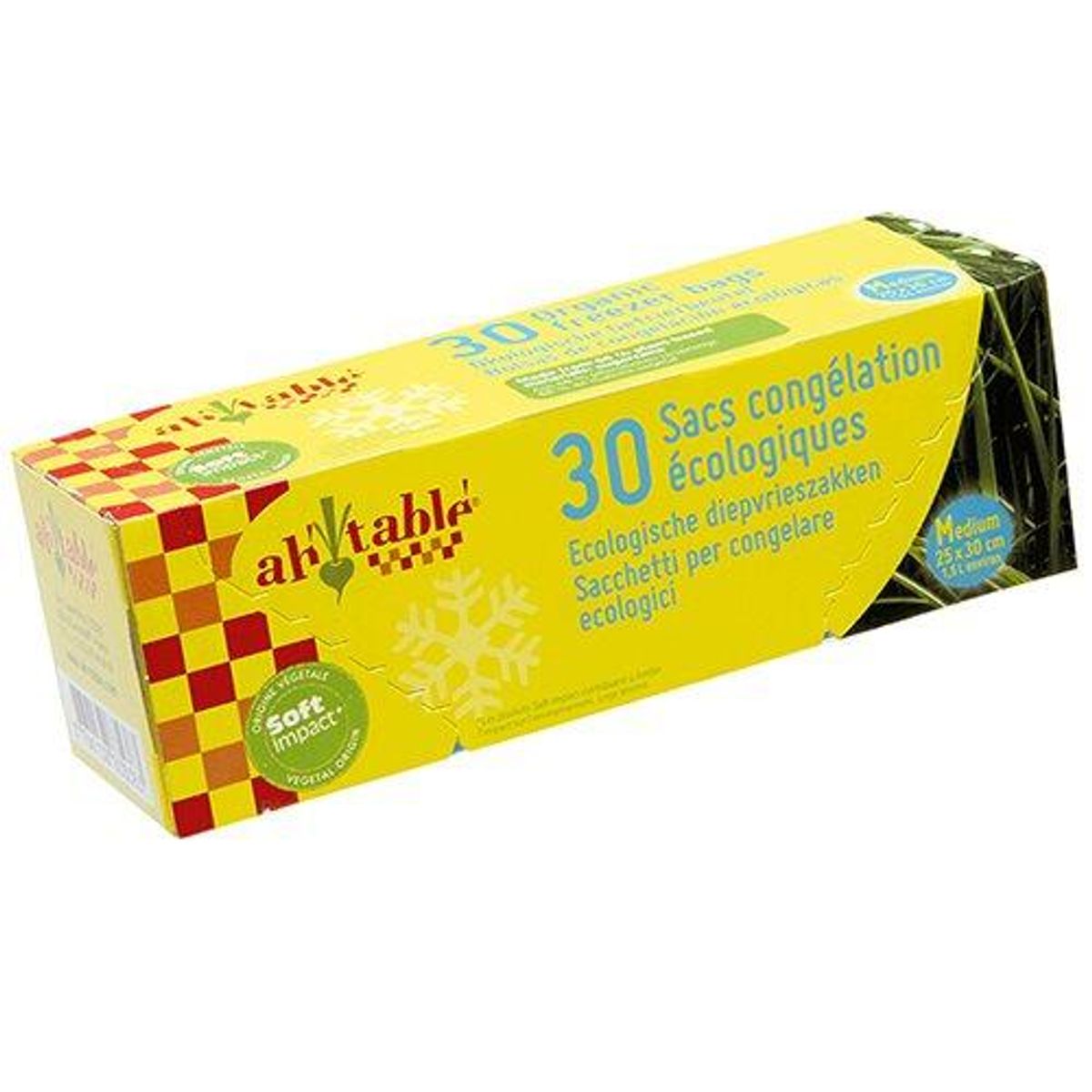 Biogan Fryseposer af bioplastik 30 stk 2,5L.