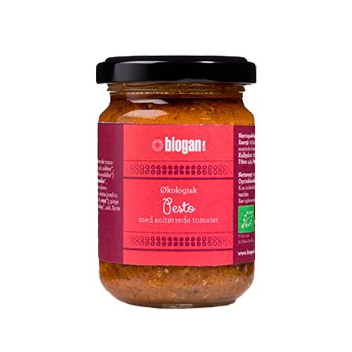 Biogan Pesto rød Ø Vegan, 120g.