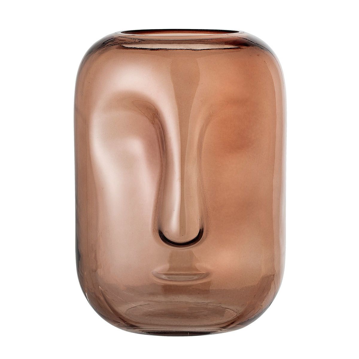 Bloomingville Amida Vase, Brun, Glas