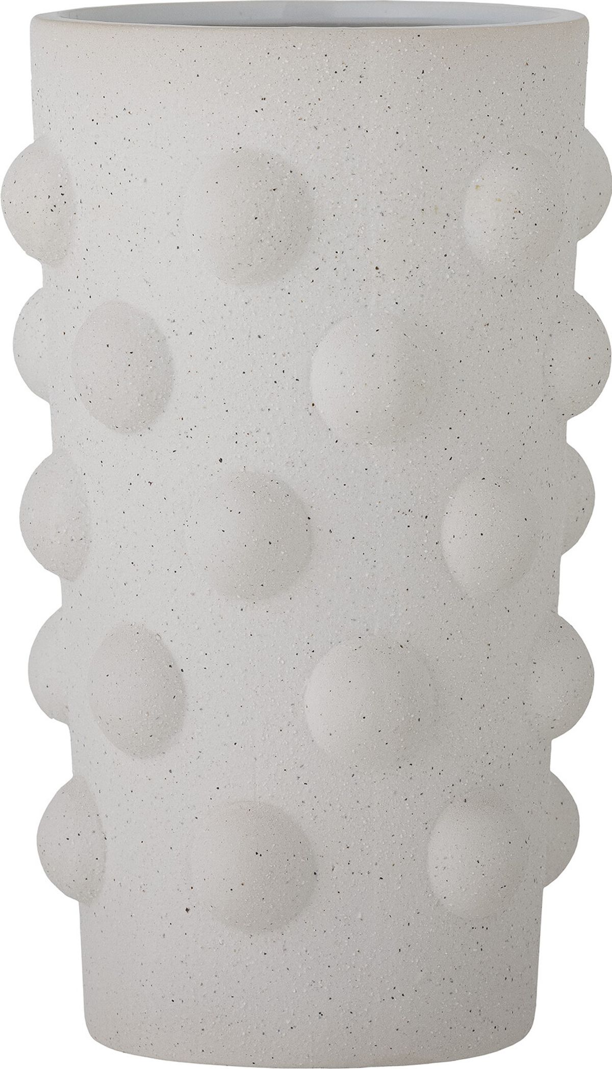 Bloomingville - Artan Vase - Hvid - Stentøj - H 24,5 Cm