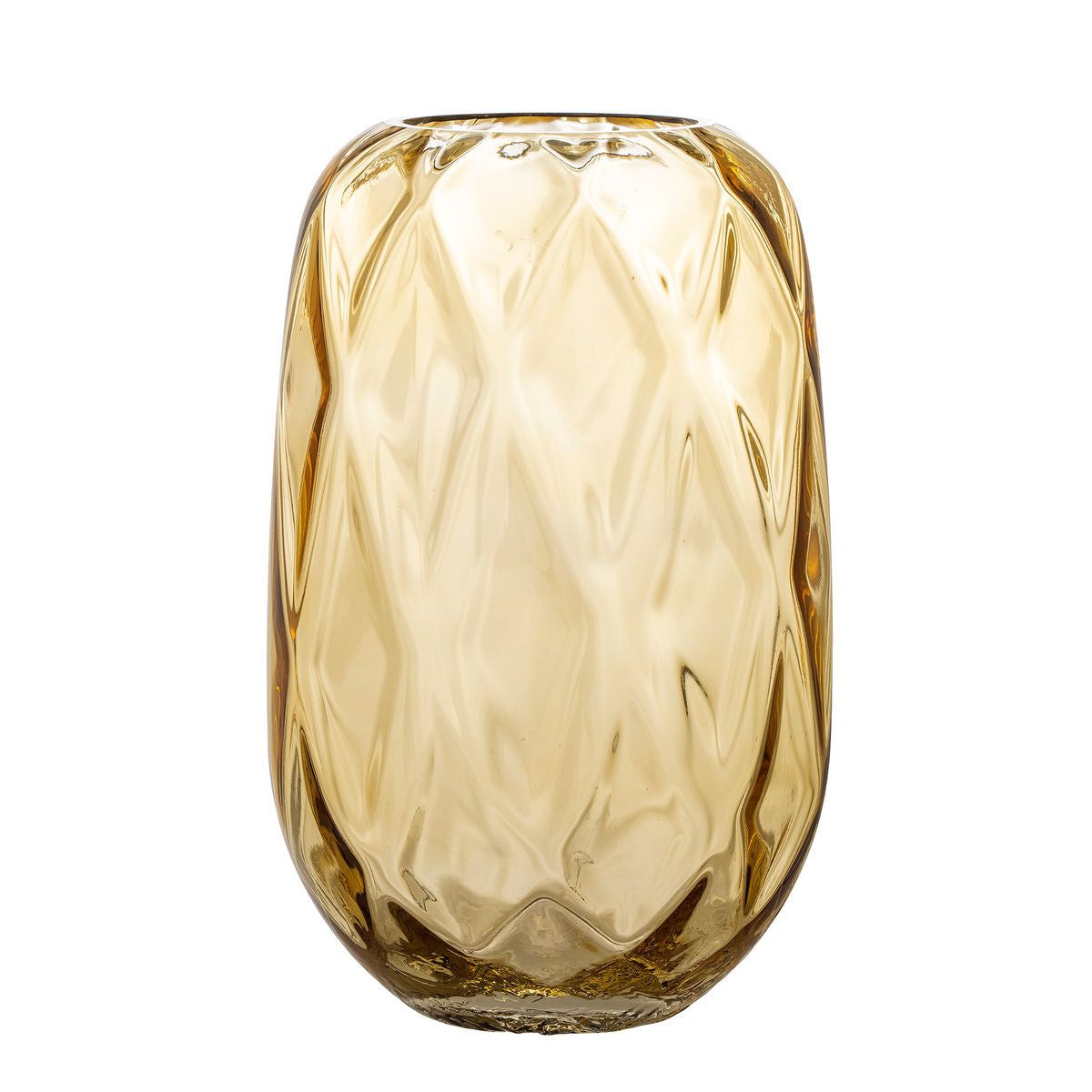 Bloomingville Klarasofie Vase, Gul, Glas