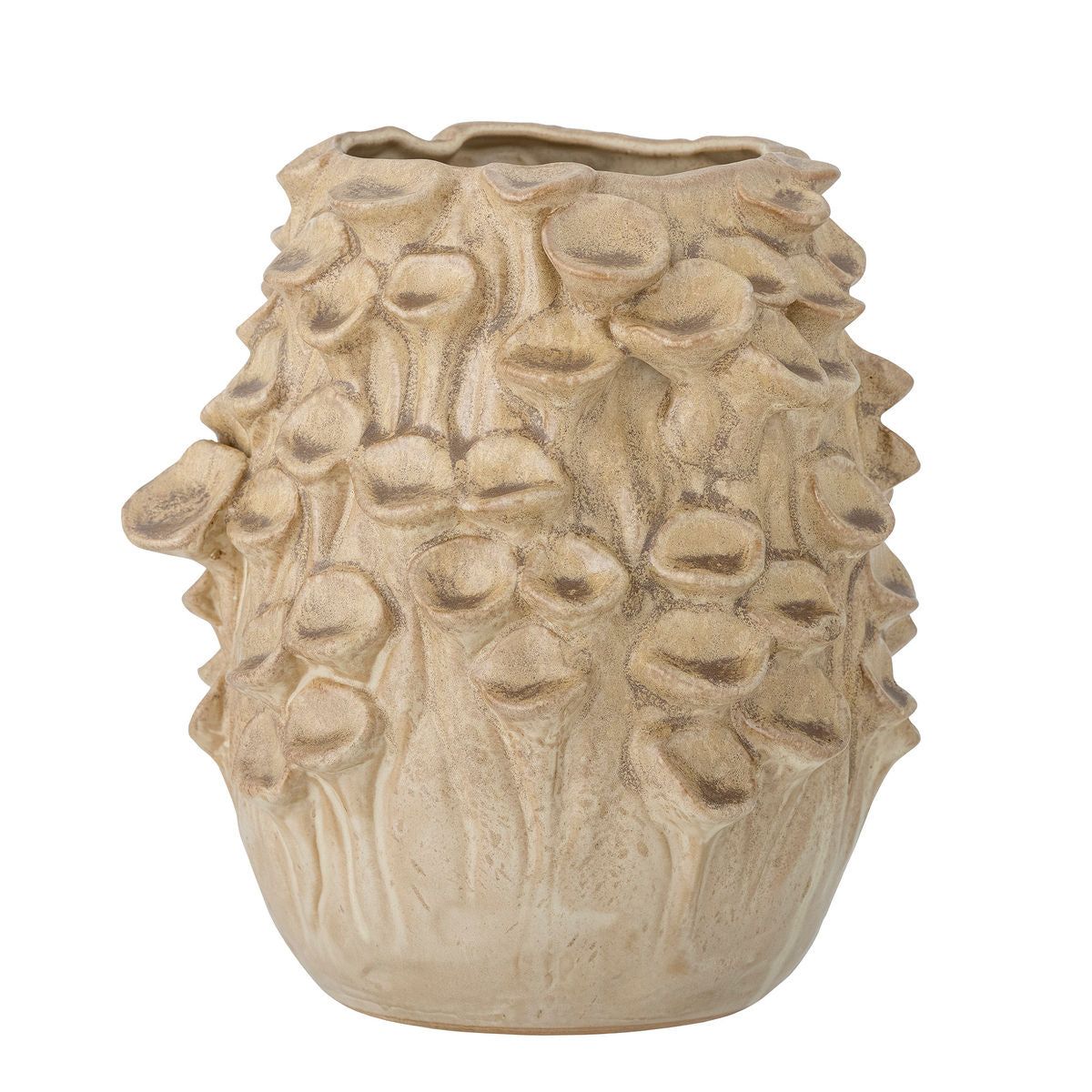 Bloomingville Rigo Vase, Natur, Stentøj