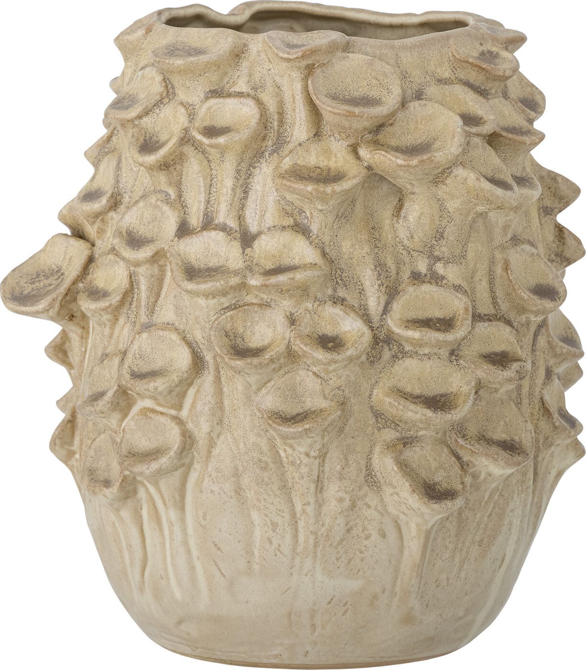 Bloomingville - Rigo Vase - Natur - Stentøj - H 24 Cm