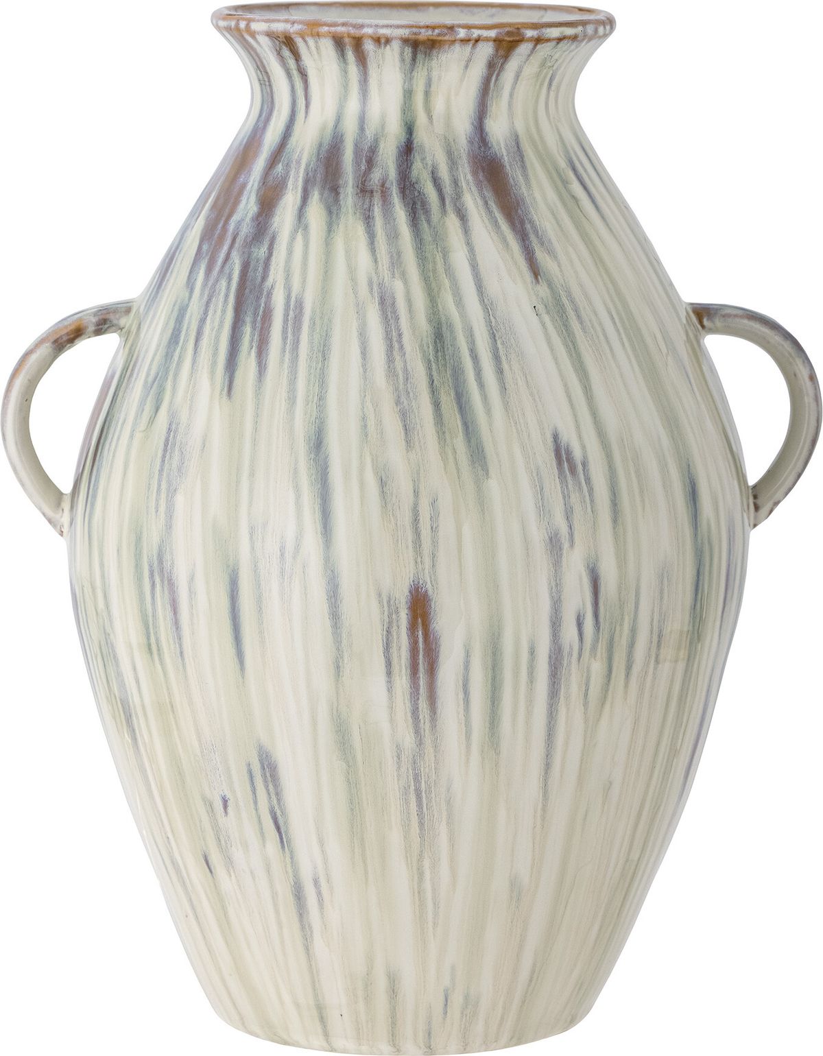 Bloomingville - Sanella Vase - Grøn - Stentøj - H 35,5 Cm