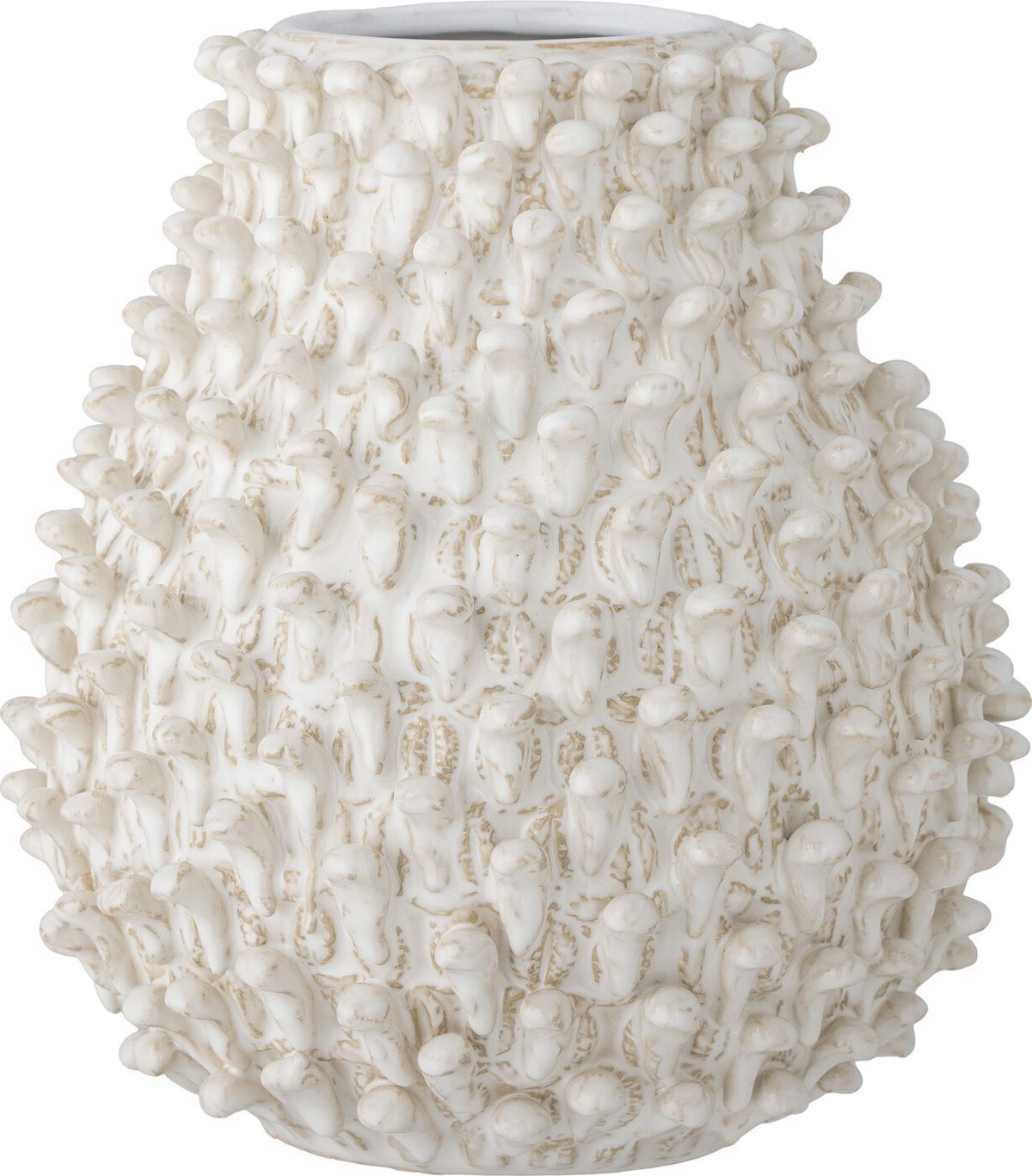 Bloomingville - Spikey Vase - Natur - Stentøj - H 25,5 Cm