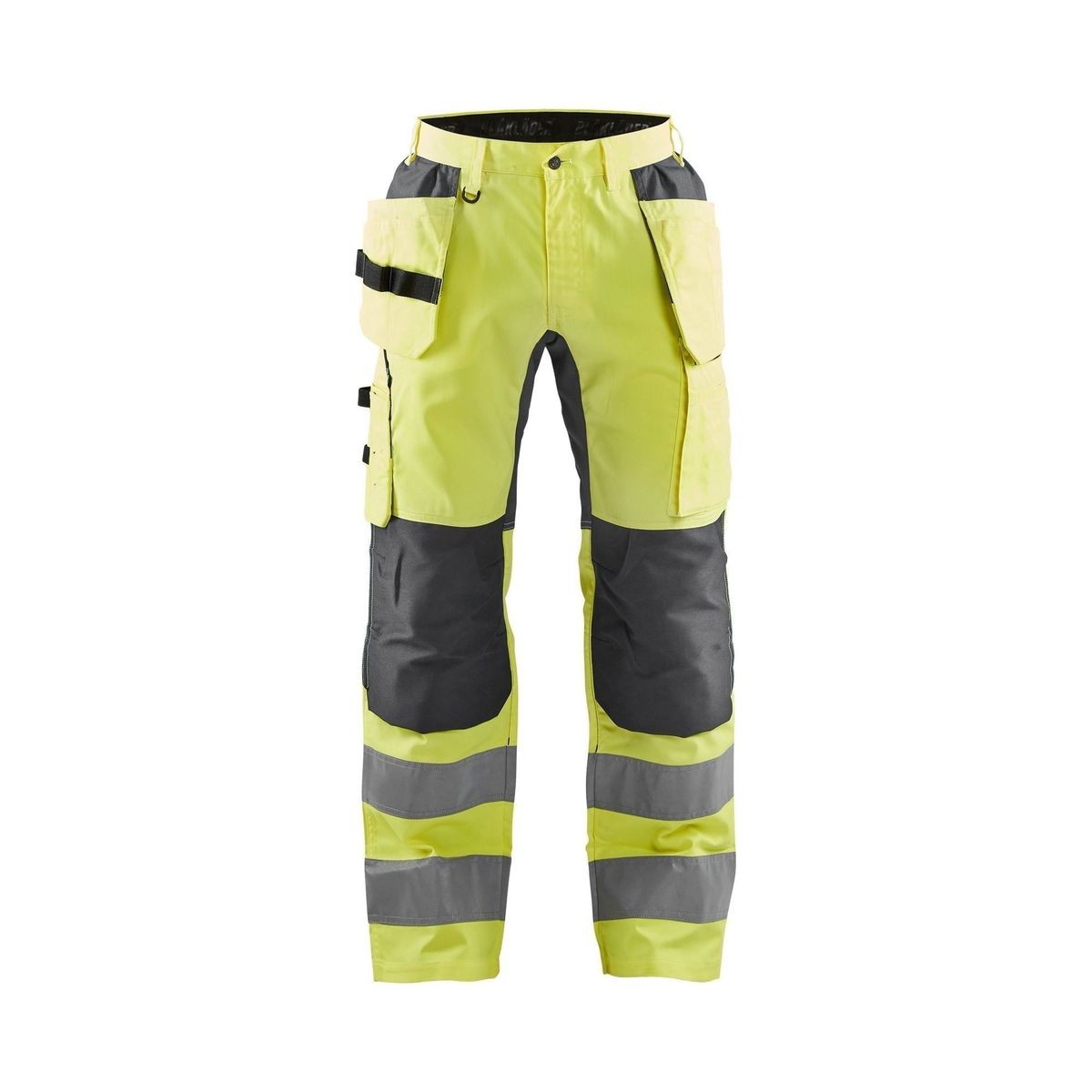 BLÅKLÄDER 1552 High Vis Buks med stretch - High Vis Gul/Mellemgrå herre