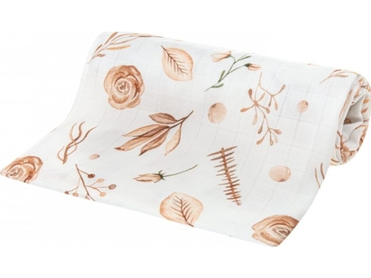 Bocioland Bocioland-Boc0365-Bamboo Diaper 75 X75cm Boho Flowers