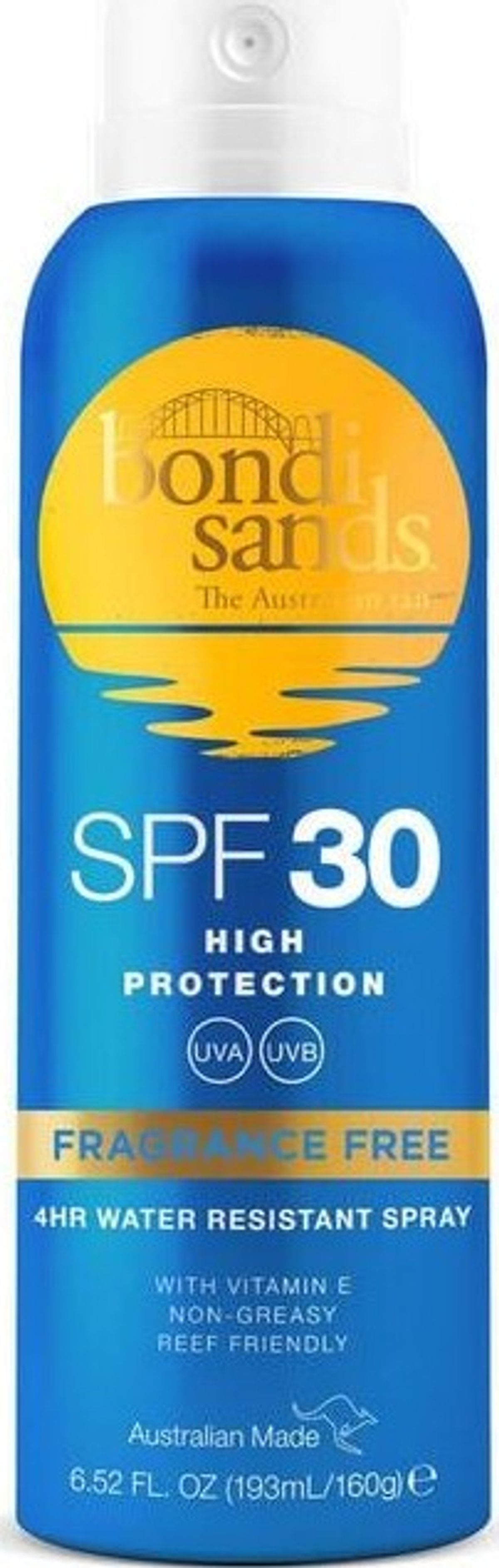 Bondi Sands - Spf 30+ Fragrance Free Aerosol Face Mist Spray 193 Ml