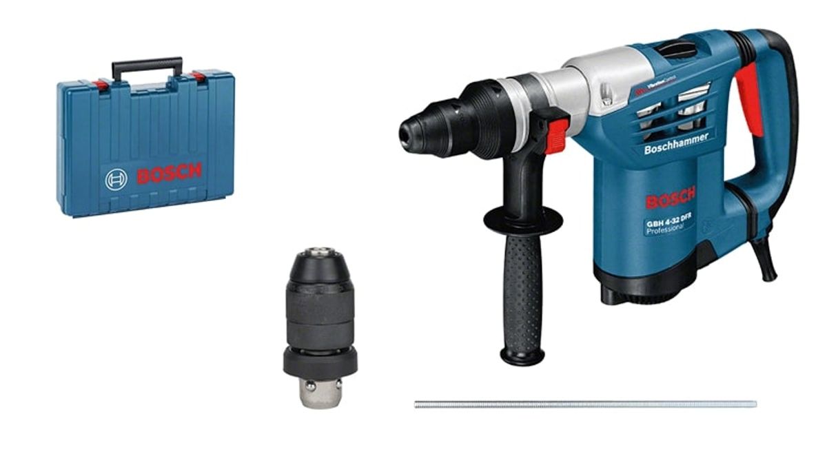 Bosch Borehammer GBH 4-32 DFR Professional med SDS-plus + tilbehør