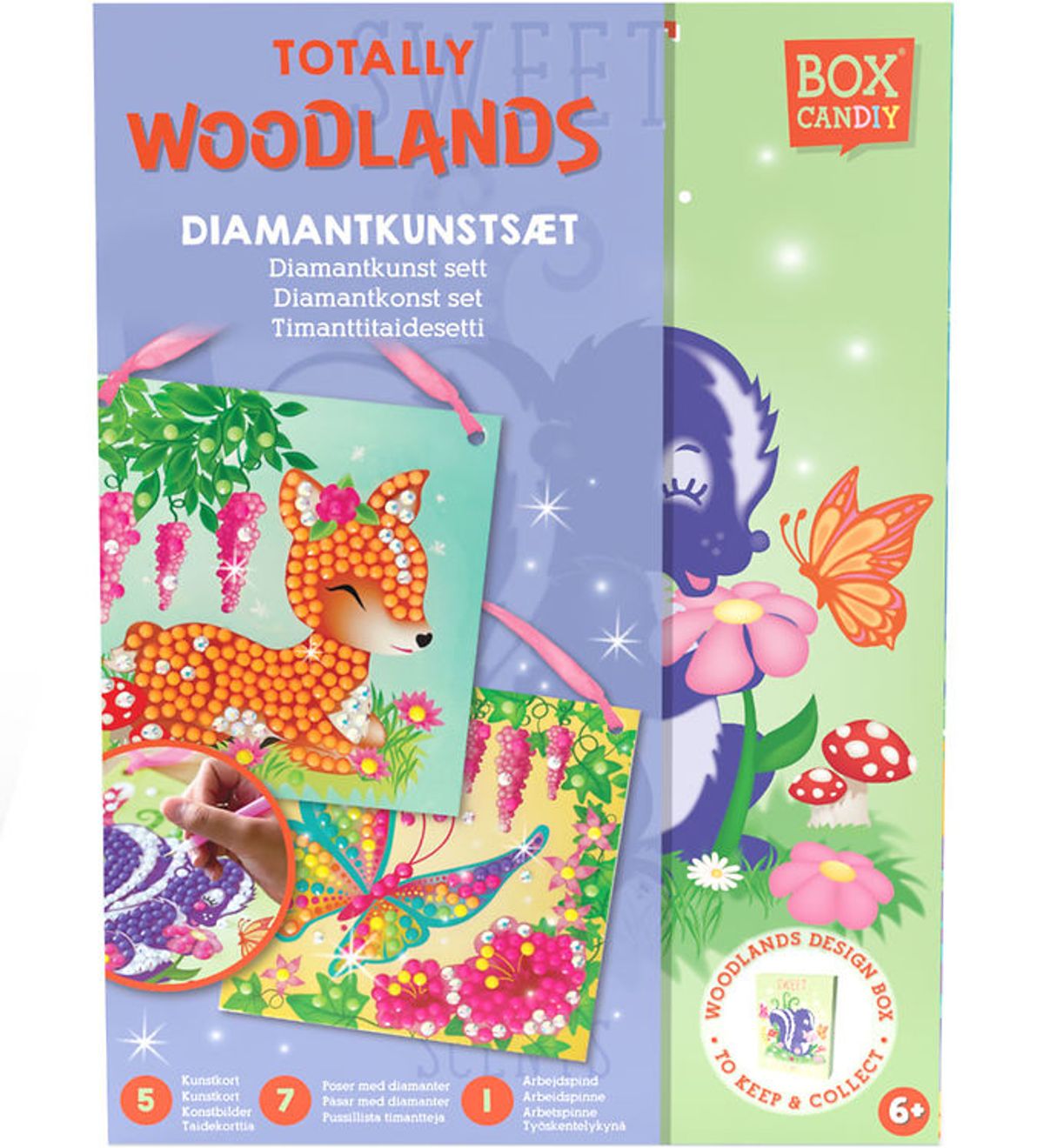 BOX CANDIY Diamantkunstsæt - Totally Woodlands