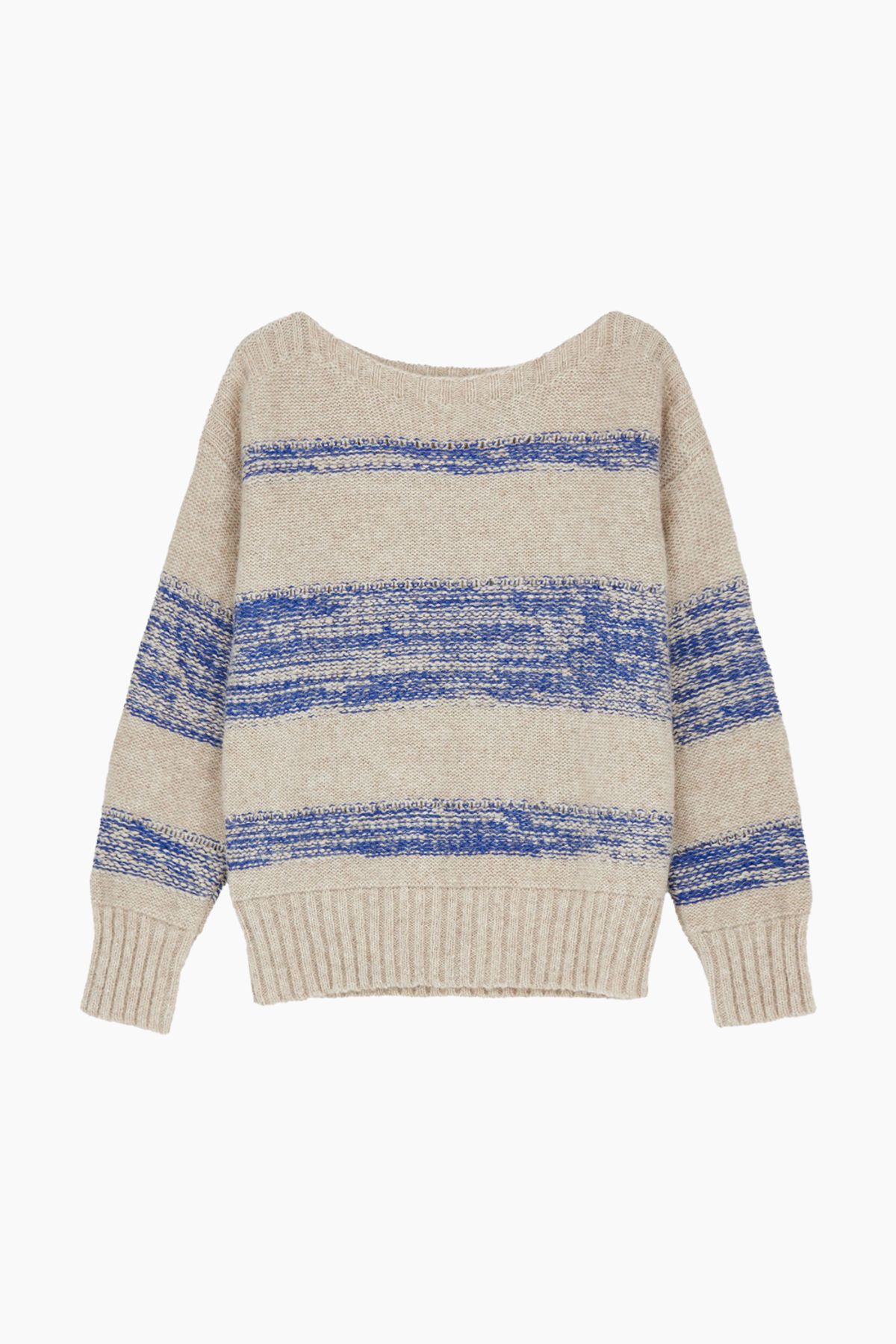 Brooke Sweater - Mix Bright Blue - Aiayu - Beige L