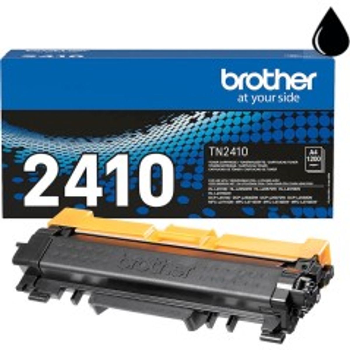 Brother TN 2410 Sort 1200 sider Toner