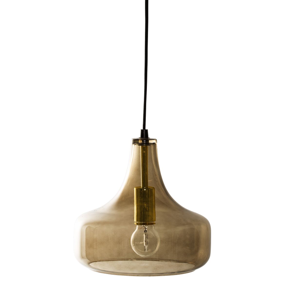 Brun Glas Loftlampe