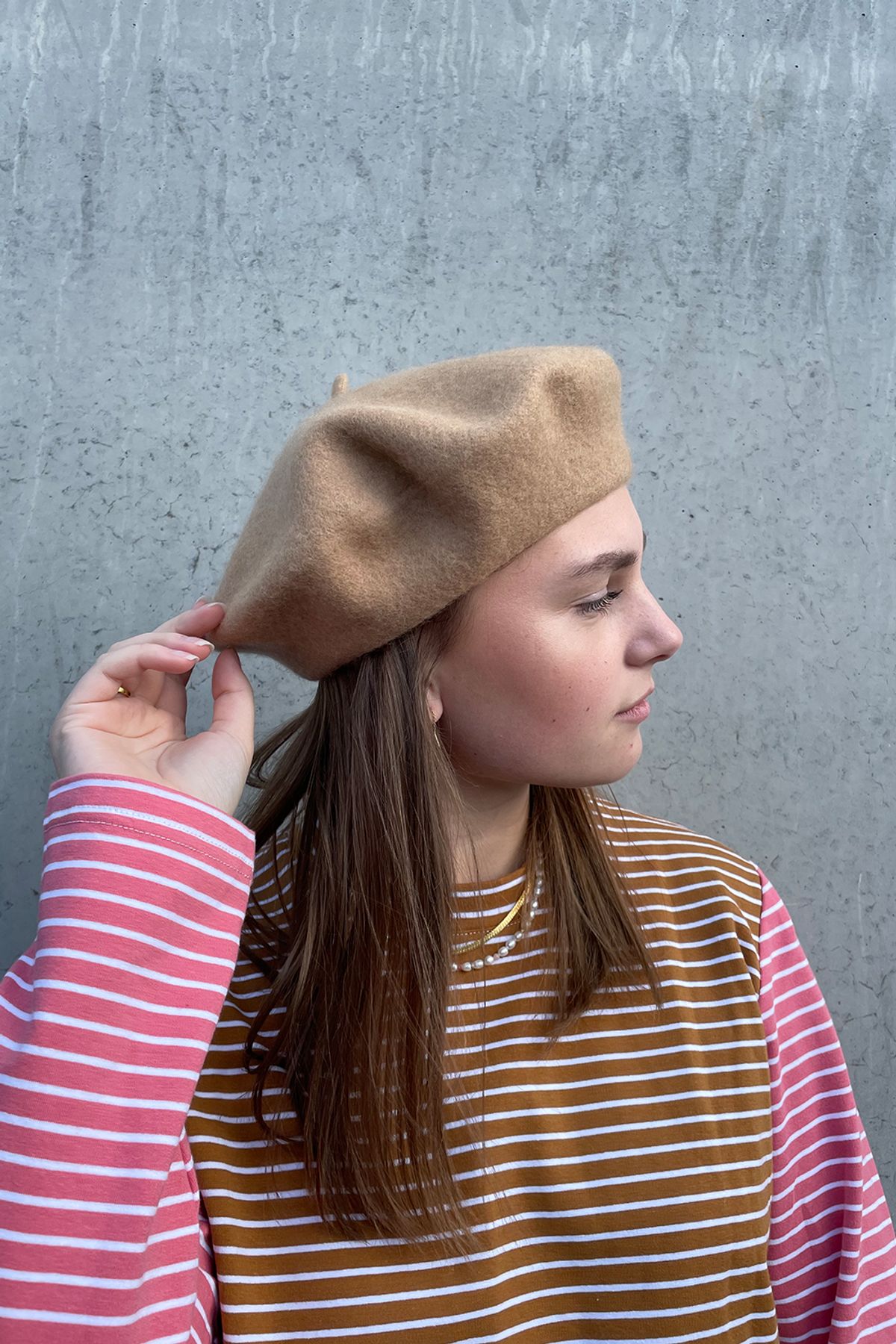 Candice Beret - Camel - irréel - Camel One Size