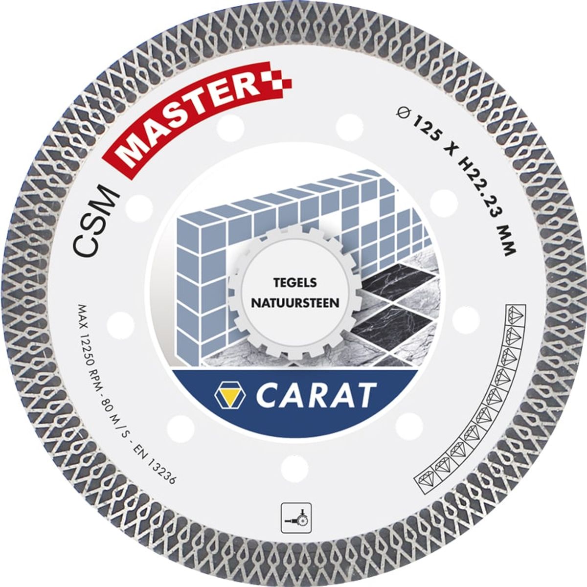 CARAT CSM Fliseklinge, ultratynd Ø125