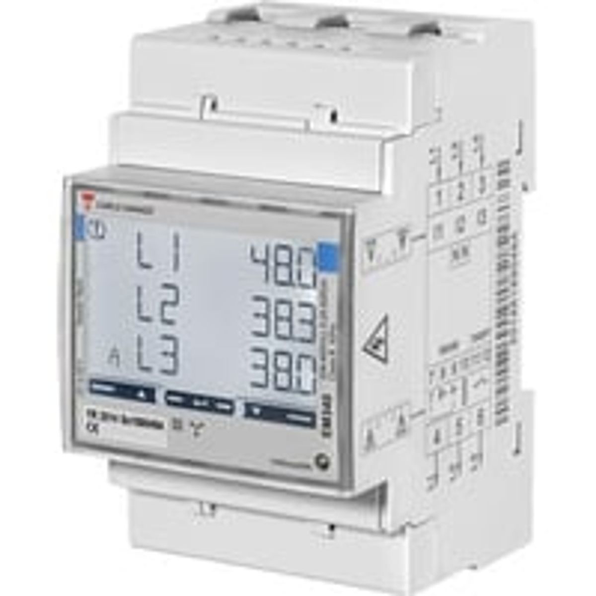 Carlo Gavazzi - Digital DIN-skinne elmler til direkte mling og med puls udgang, 230/400Vac / 3-faset / 65A / 50Hz / MID-godkendt (type EM340 DIN AV2 3 X O1 PF B)