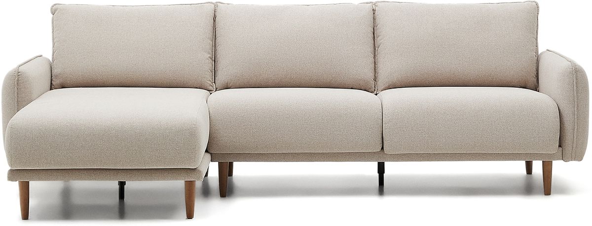 Carlota, Chaiselong, beige, H84x262x158 cm