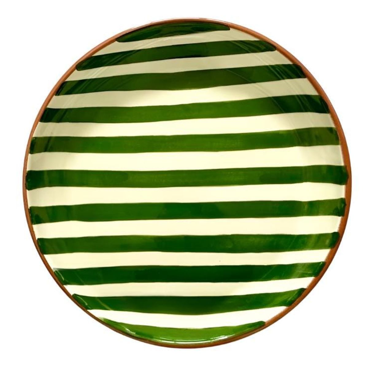 Casa Cubista Bold Stripe Grønstribet Serveringsskål - Green