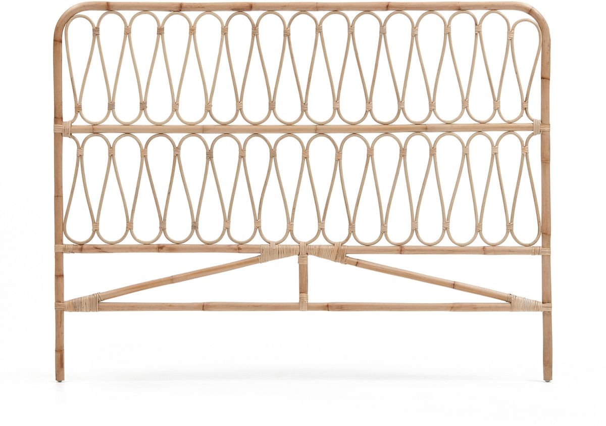 Caterina, Sengehoved, brun, H120x158x4 cm, rattan