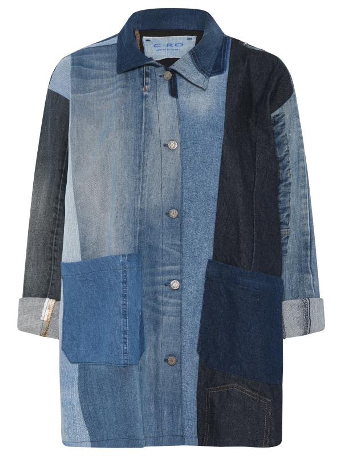 Cero Denim Jakke - Patchwork