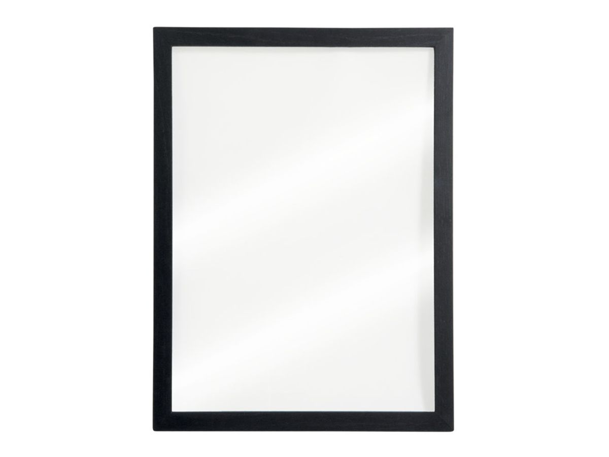 Chalkboard Woody Glas Sort Ramme 60x40 cm Securit