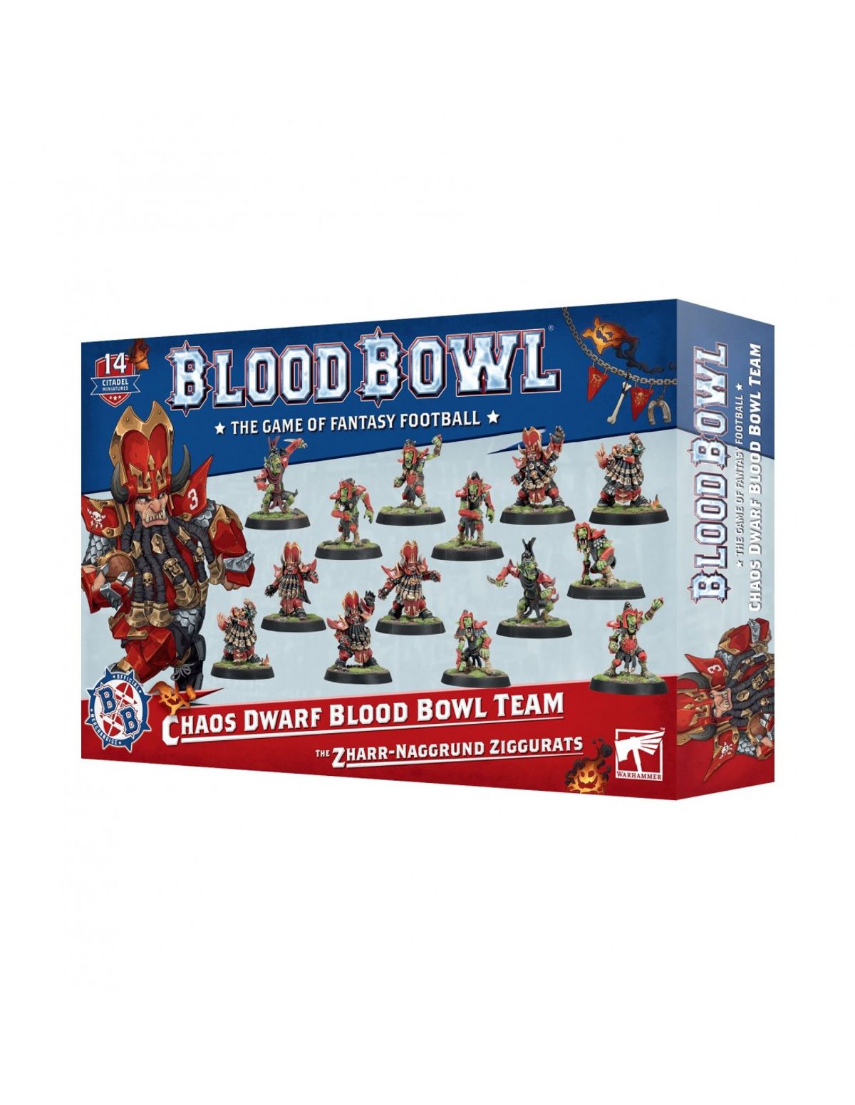 Chaos Dwarf Blood Bowl Team - The Zharr-Naggrund Ziggurats - Games Workshop